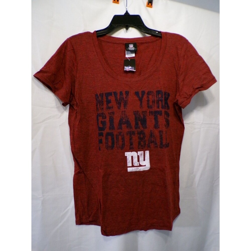 Team Apparel Women's Giants Red Heather Scoop Neck T-Shirt L